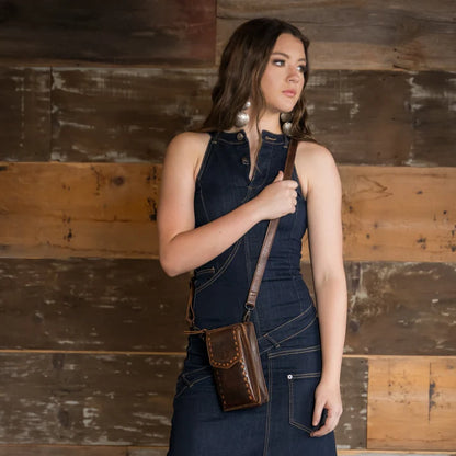 STS Ranchwear Bandera Chocolate Quickdraw Crossbody Bag