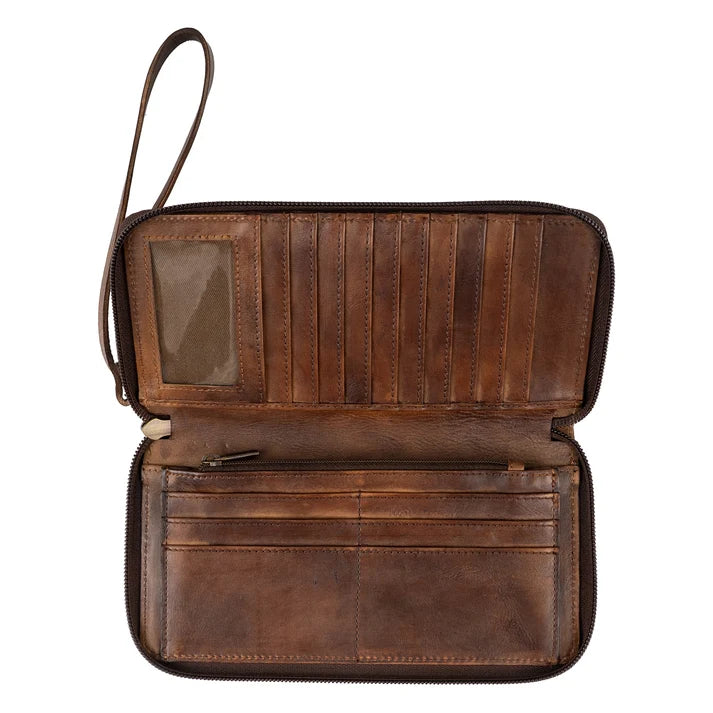 STS Ranchwear Bandera Chocolate Berkley Bifold Wallet