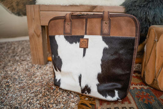 Cowhide Laptop Shopper