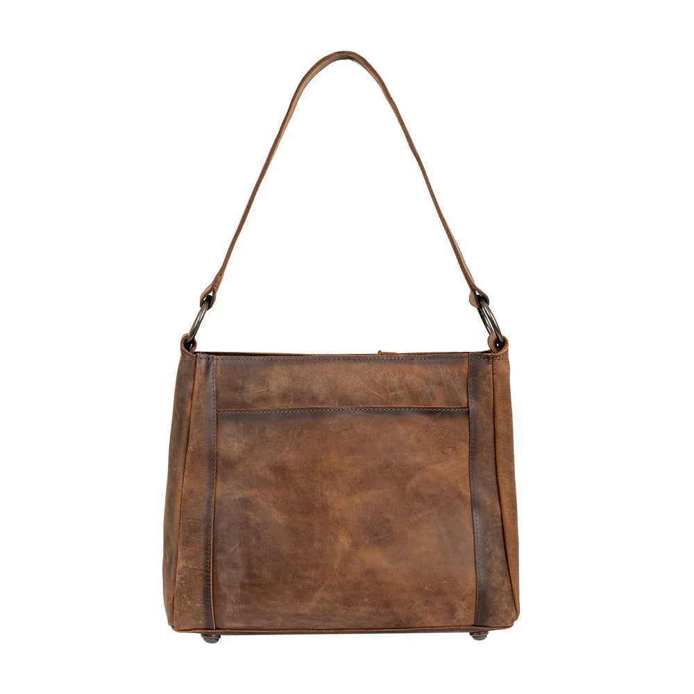 distressed leather western purse by STS Ranchwear back view  Jennifer Smith STS Ranch back view