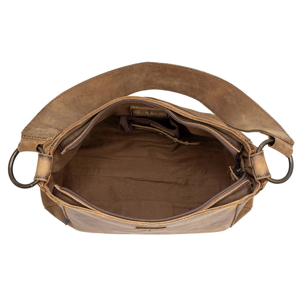 STS Ranchwear Baroness Sterling Leather Shoulder Bag Jennifer Smith STS Ranch bag interior