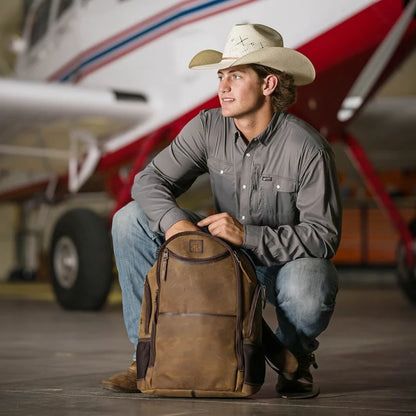 STS Ranchwear Foreman Theo Men's Leather Backpack