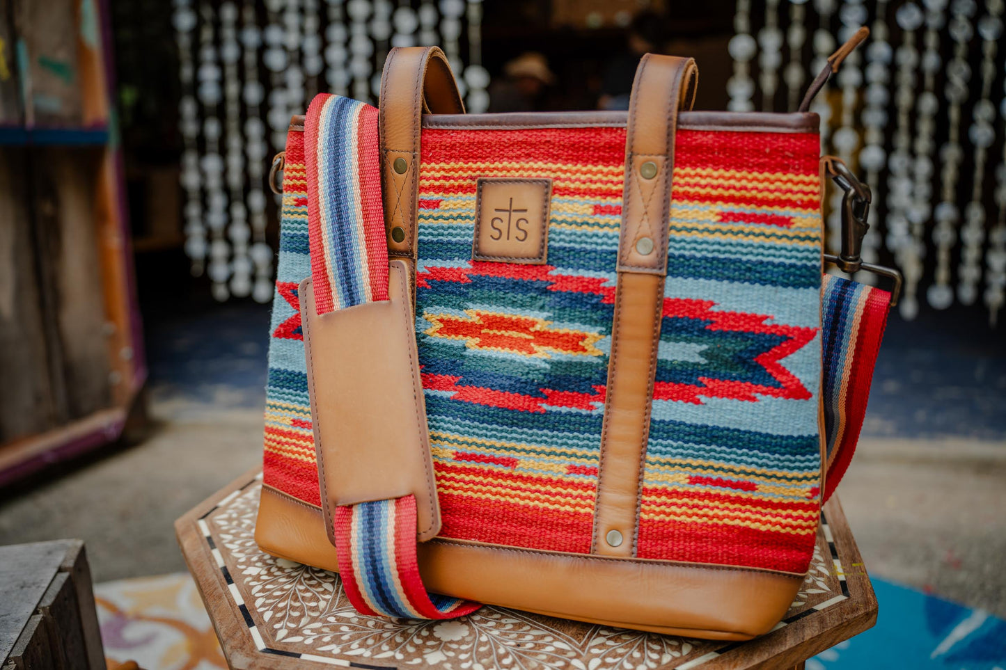 Chaynee Valley  Tiffany Crossbody Tote Serape