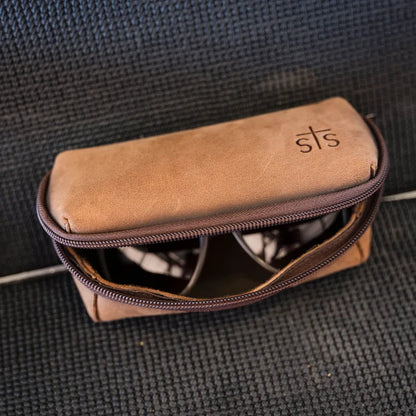 STS Ranchwear Foreman Leather Sunglass Case