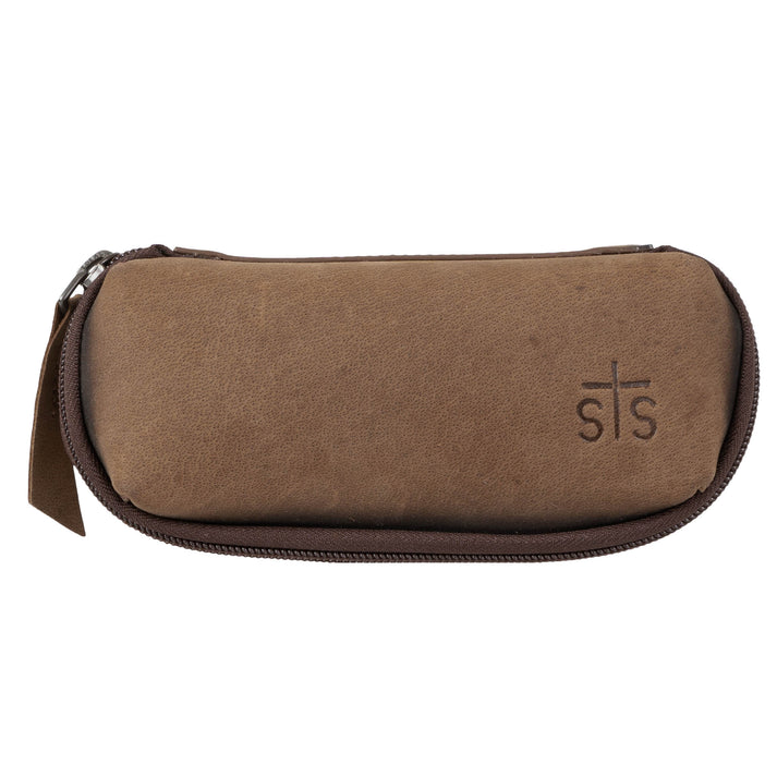 STS Ranchwear Foreman Leather Sunglass Case
