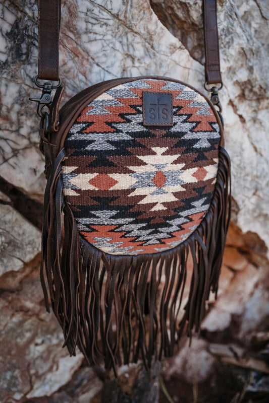 Guadalupe Serape Sage Crossbody
