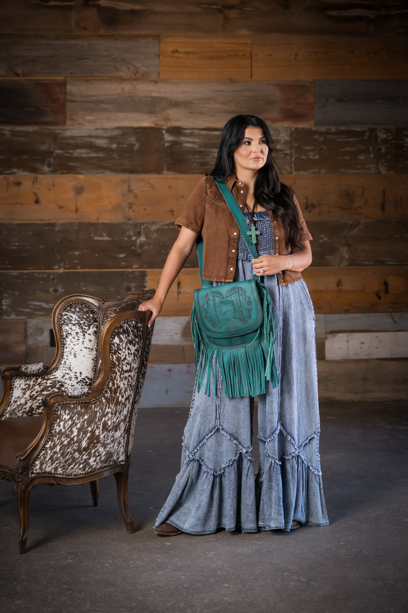 STS Ranchwear Wayfarer Turquoise Selah Saddle Bag