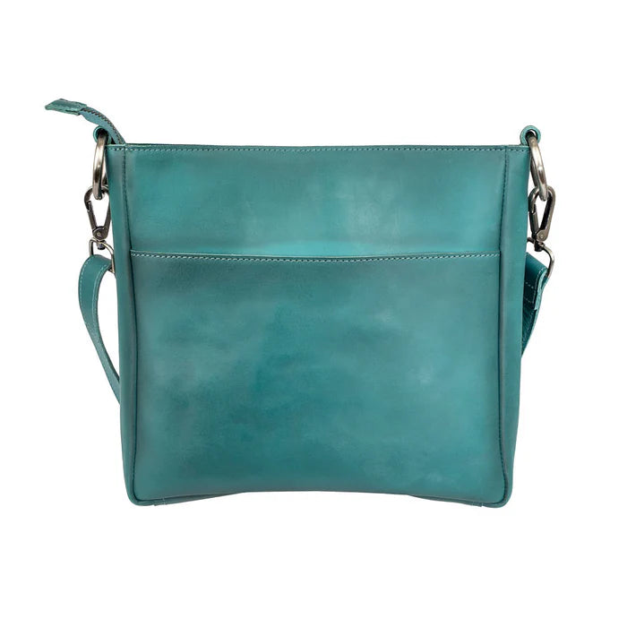 STS Ranchwear Wayfarer turquoise Olivia crossbody back view cutout