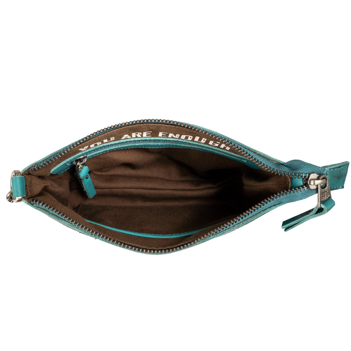 western turquoise handbag interior zipper pocket STS Ranchwear designed by Jennifer Smith STS Ranch