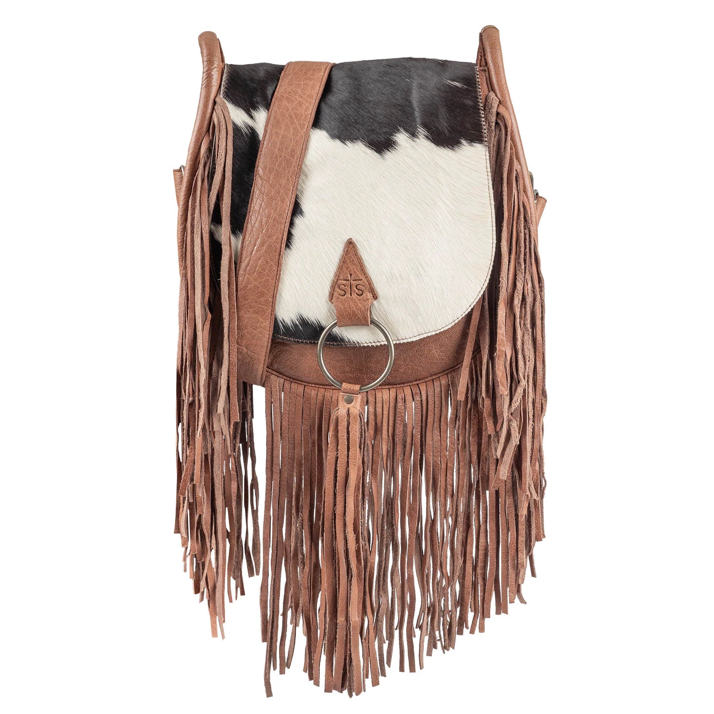 Indie Cowhide Saddle Bag Brown