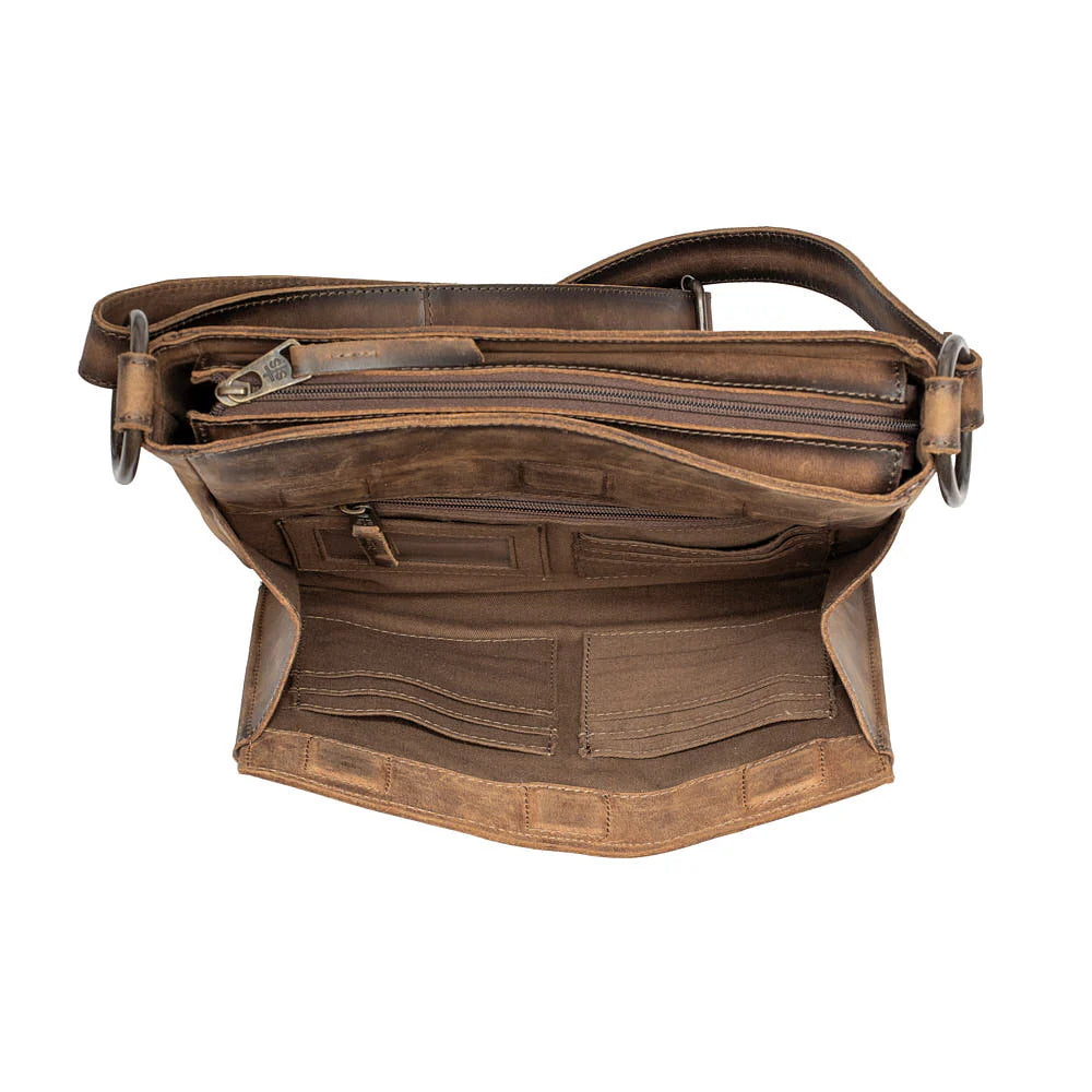 STS Ranchwear Baroness Olivia distressed leather crossbody bag
western leather crossbody purse by STS Ranchwear brown distressed leather western handbag Jennifer Smith STS Ranch front magnetic flap