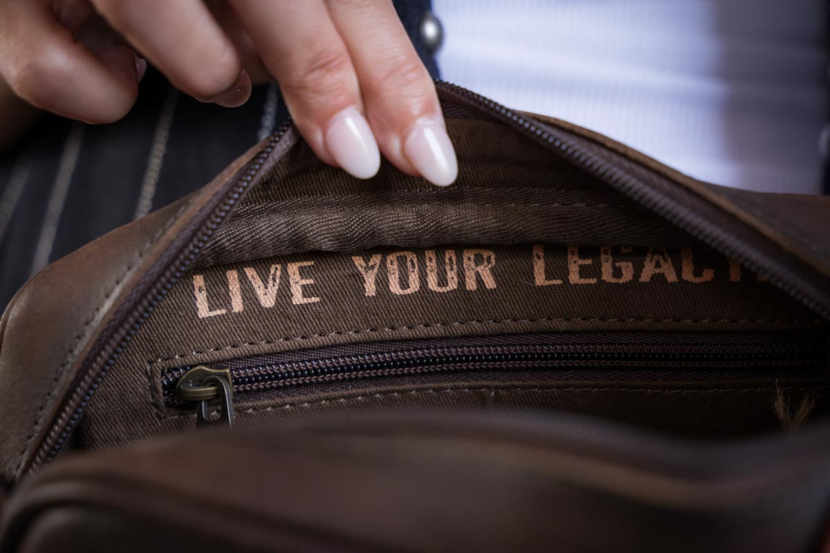 Inside view STS Ranchwear Cowhide Jess Crossbody Jennifer Smith STS Ranch