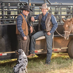 The Chisum Vintage Leather Vest