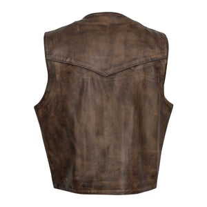 The Chisum Vintage Leather Vest