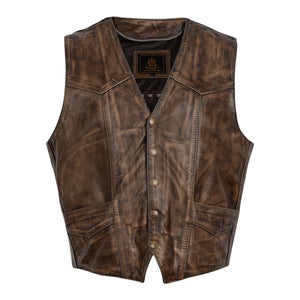 The Chisum Vintage Leather Vest