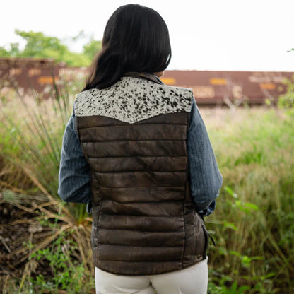 Ladies Adalyn Vest - Tobacco Brown