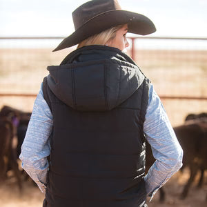 LADIES CRAZY JANE VEST - BLACK