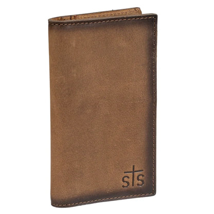 STS Ranchwear Foreman Long Bifold Men's Full-Grain Leather Wallet