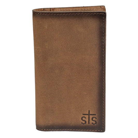 STS Ranchwear Foreman Long Bifold Men's Full-Grain Leather Wallet