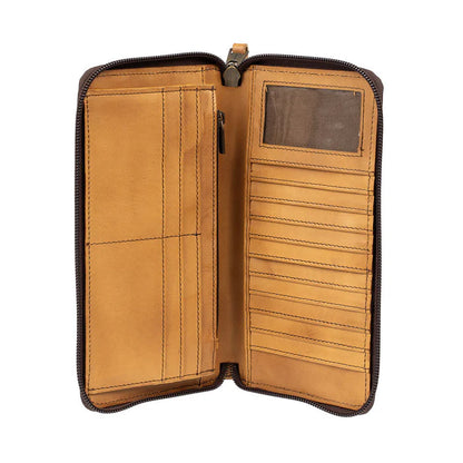 Bandera Tan Berkley Bifold Wristlet