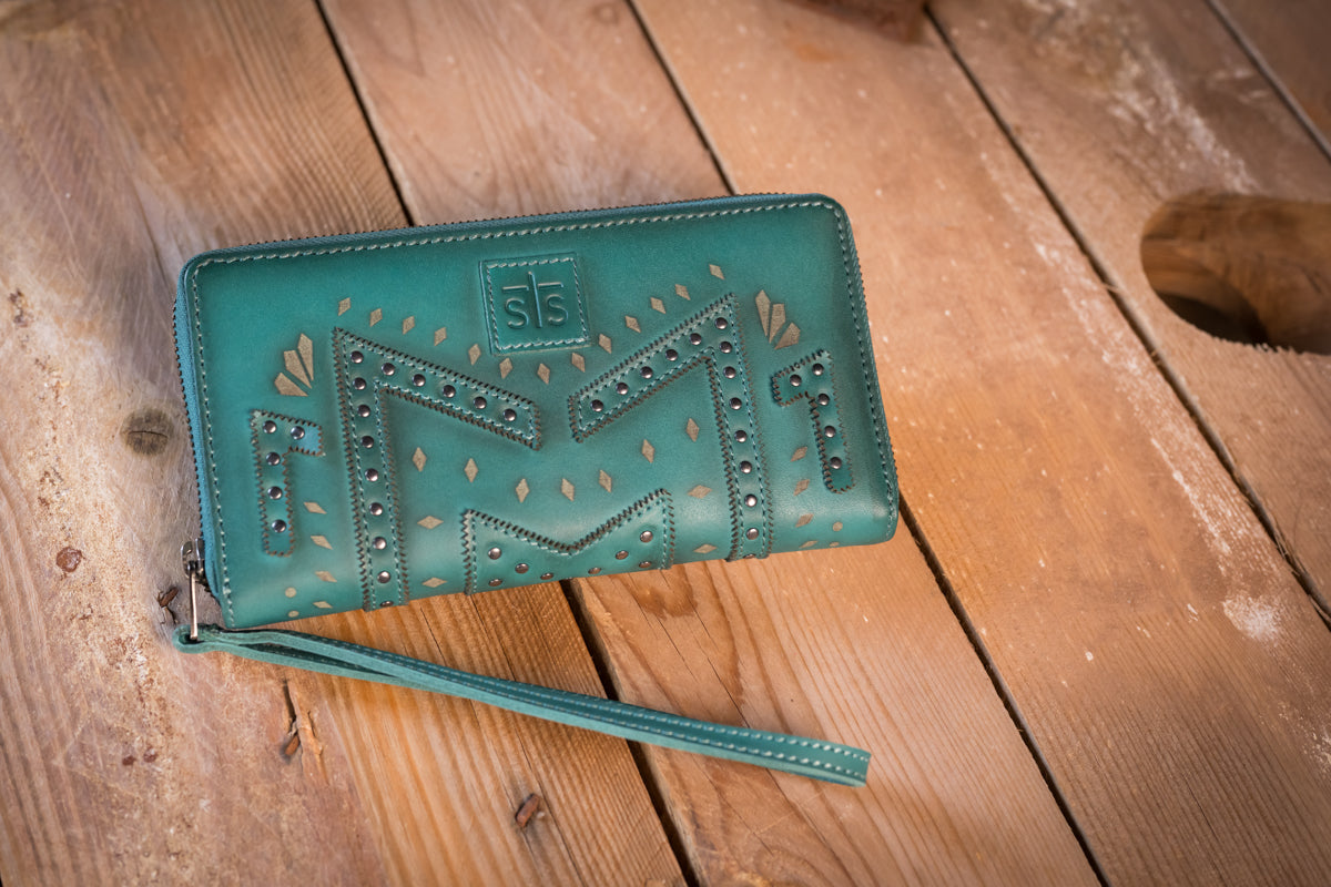 STS Ranchwear Wayfarer Turquoise Juniper Bifold Wallet