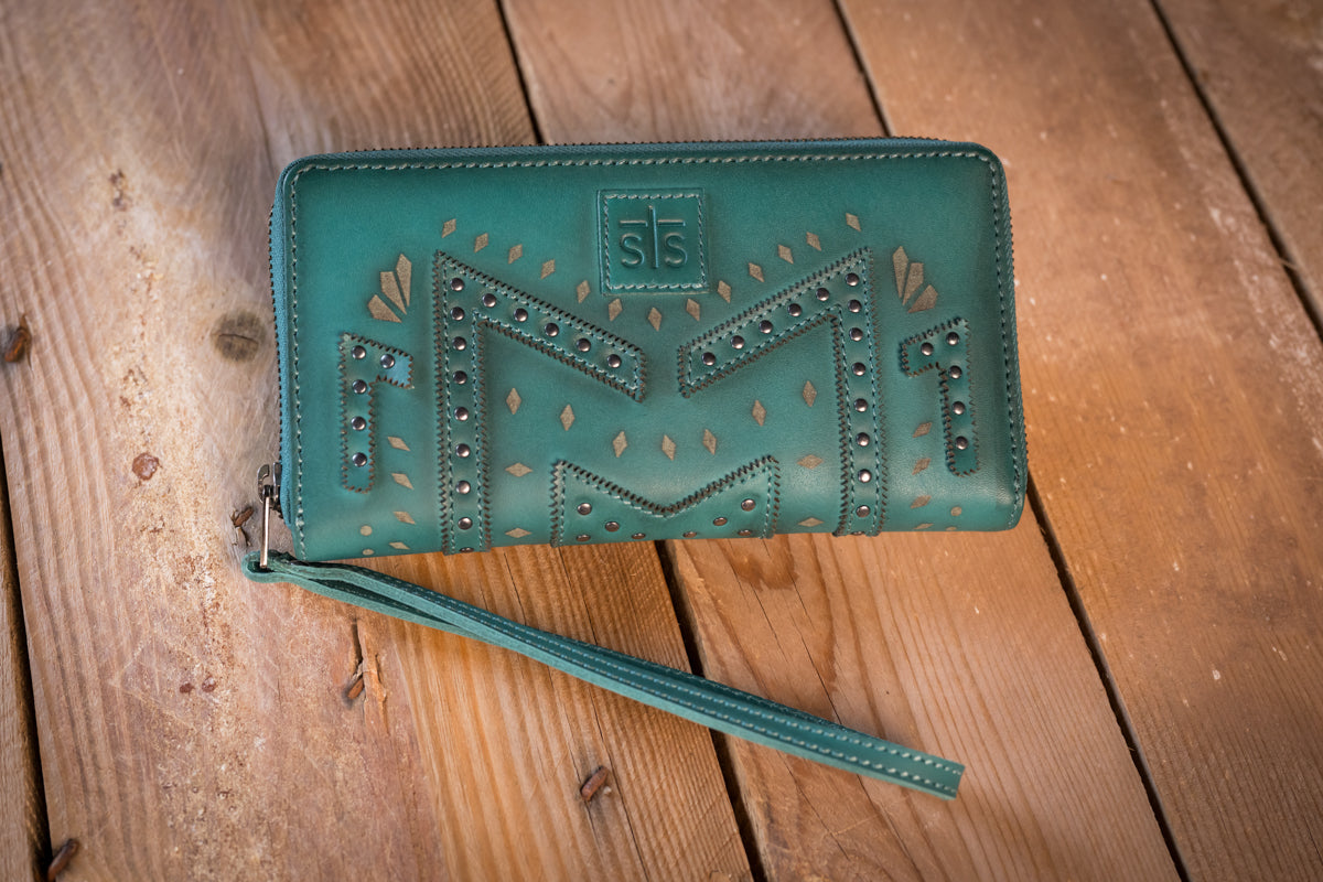STS Ranchwear Wayfarer Turquoise Juniper Bifold Wallet