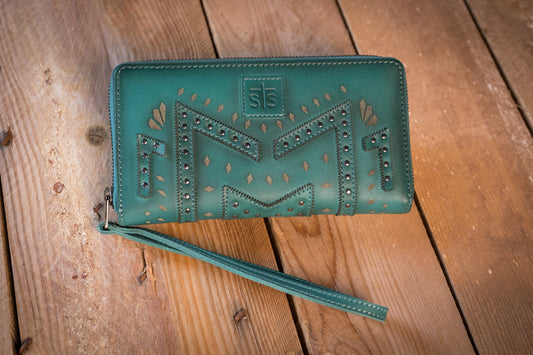 STS Ranchwear Wayfarer Turquoise Juniper Bifold Wallet