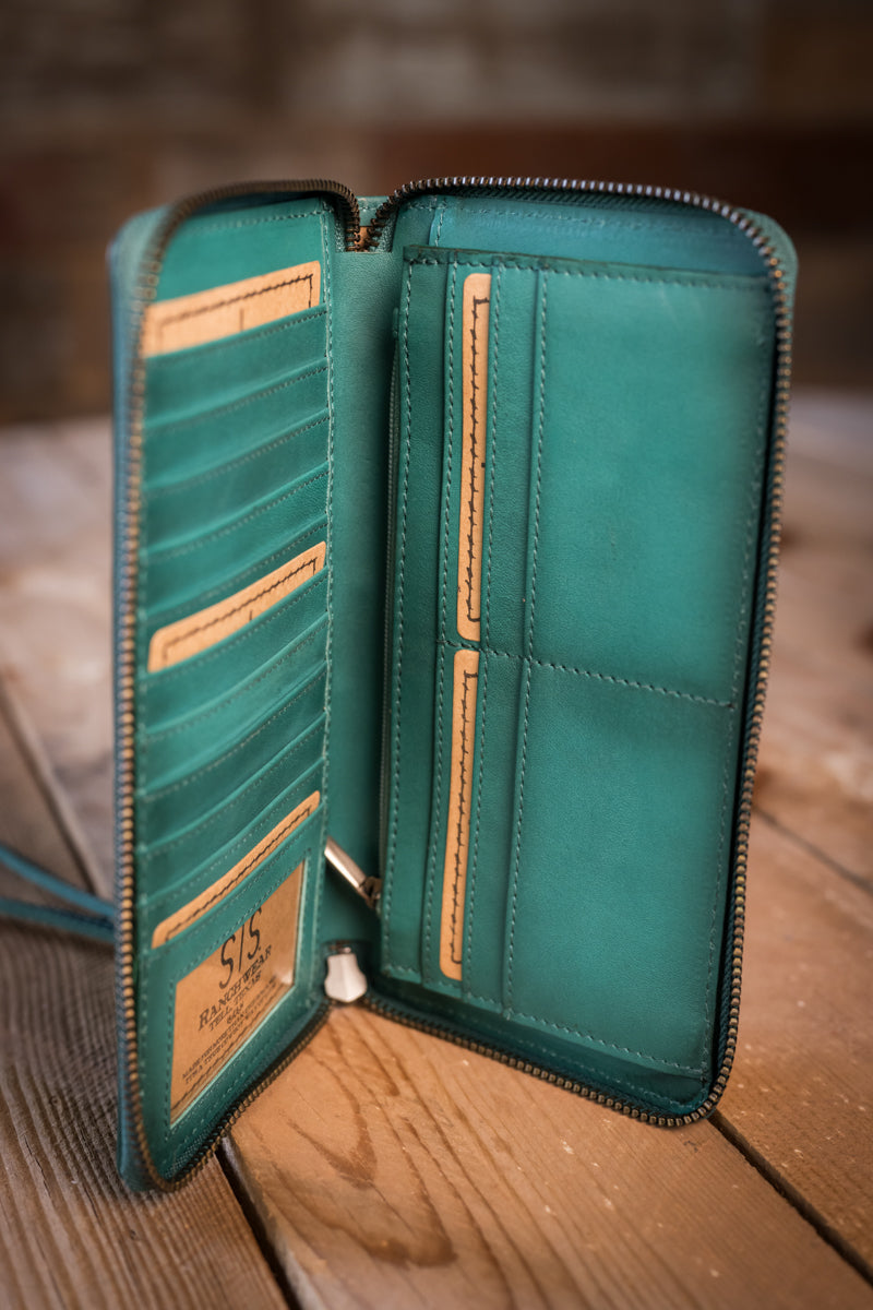 STS Ranchwear Wayfarer Turquoise Juniper Bifold Wallet