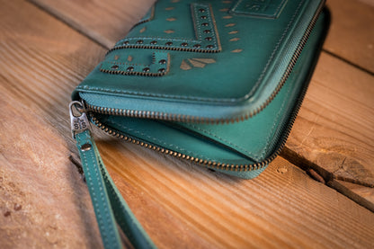STS Ranchwear Wayfarer Turquoise Juniper Bifold Wallet