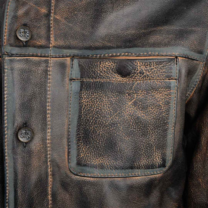 MENS JESSE JAMES JACKET - TOFFEE