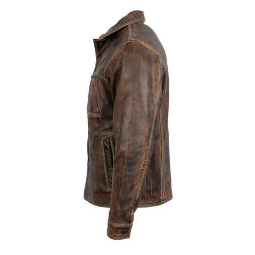 MENS JESSE JAMES JACKET - TOFFEE