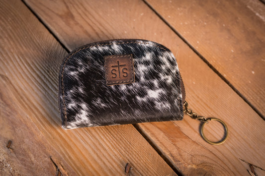 STS Ranchwear Cowhide Adlee Keychain Wallet designed by Jennifer Smith STS Ranch front view