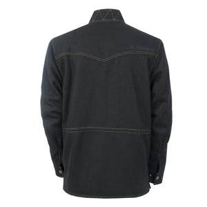 MENS GRANDALE WOOL BARN JACKET - BLACK