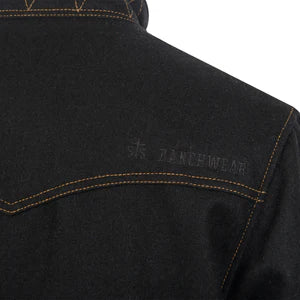 MENS GRANDALE WOOL BARN JACKET - BLACK