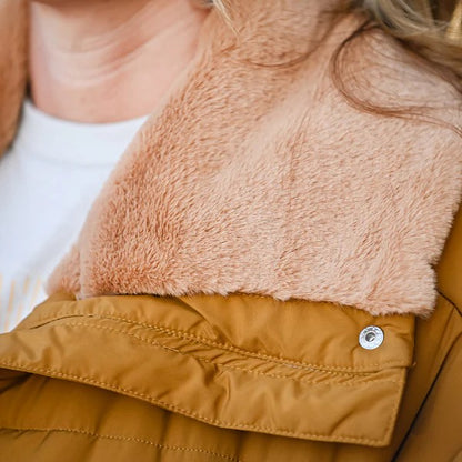 LADIES NOVA CAMEL QUILTED JACKET