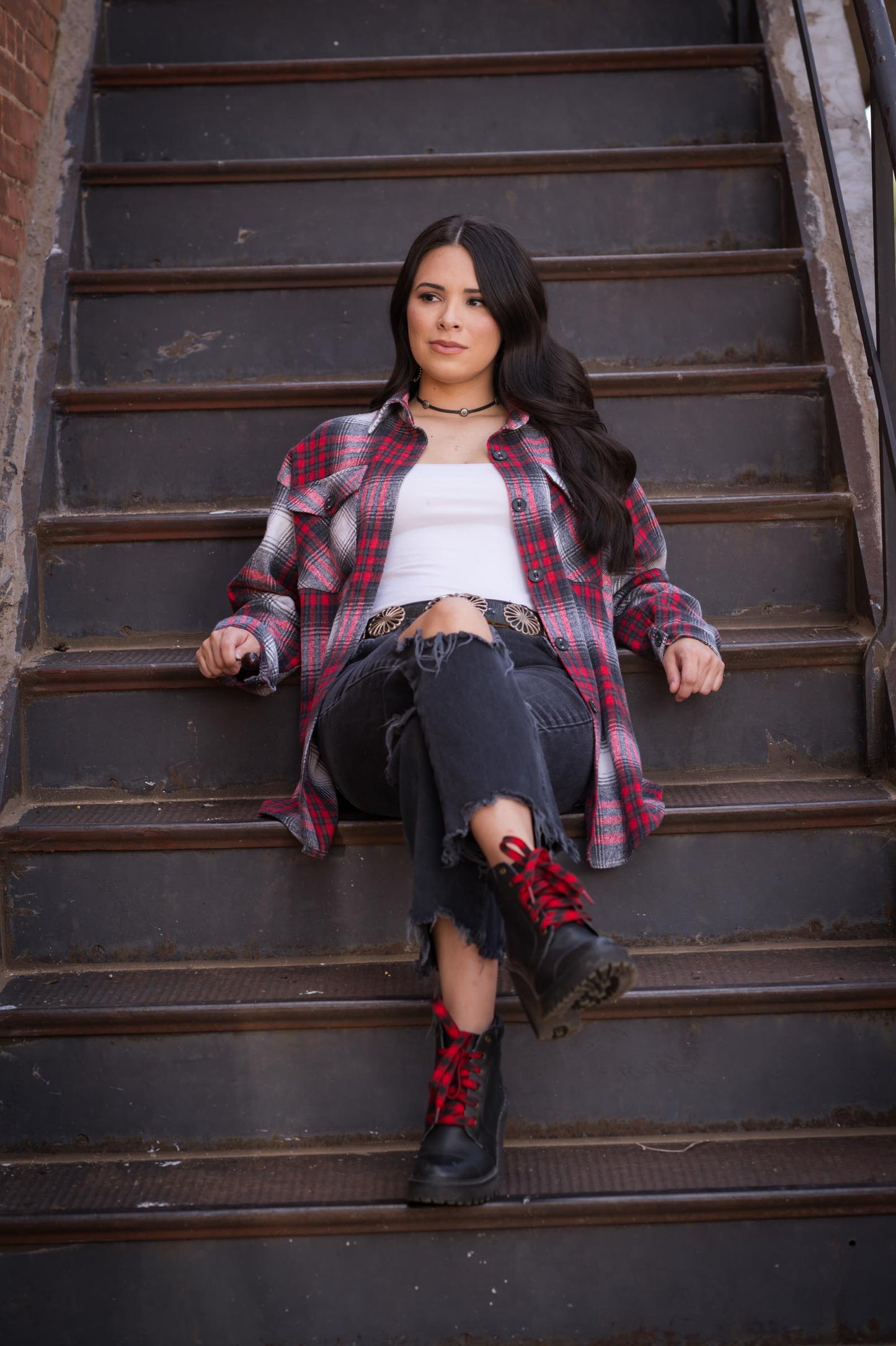 BAILEY AMERICANA PLAID OVERSIZED SHACKET