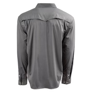 MENS FISCHER LONGSLEEVE PEARL SNAP SHIRT - GRAY