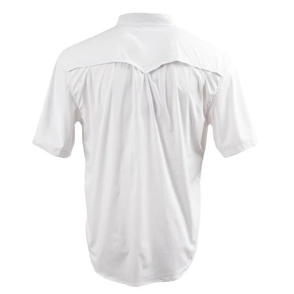 Men's Fischer Short Sleeve Pearl Snap Shirt - White