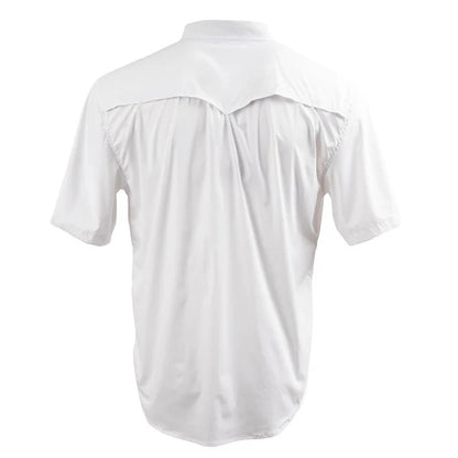 Men's Fischer Short Sleeve Pearl Snap Shirt - White