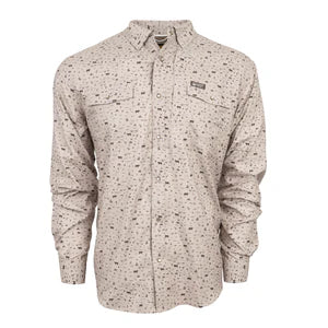 Mens Fischer Shirt Khaki Willy Print
