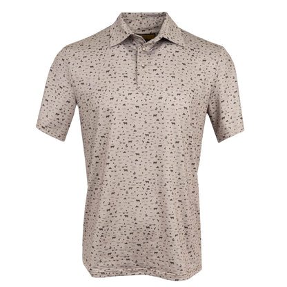 STS Ranchwear men’s fairway shirt desert sand front view western polo