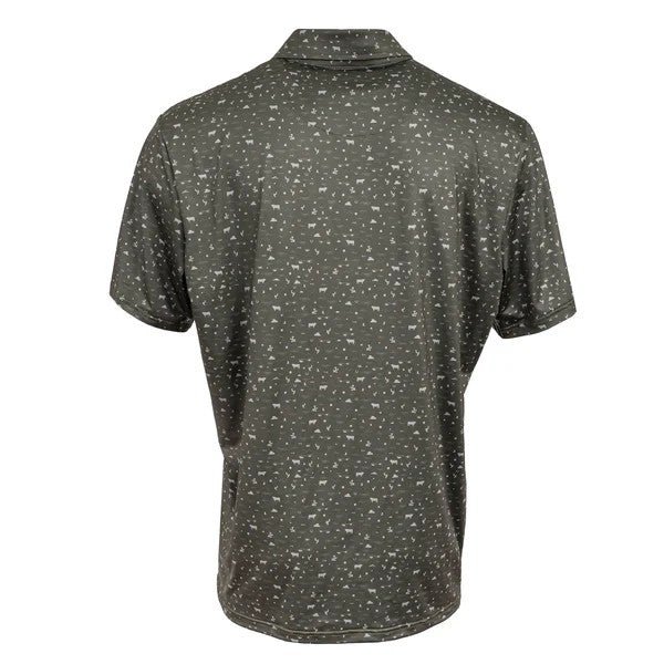 Men's Fairway Shirt Forest Green W/Tan