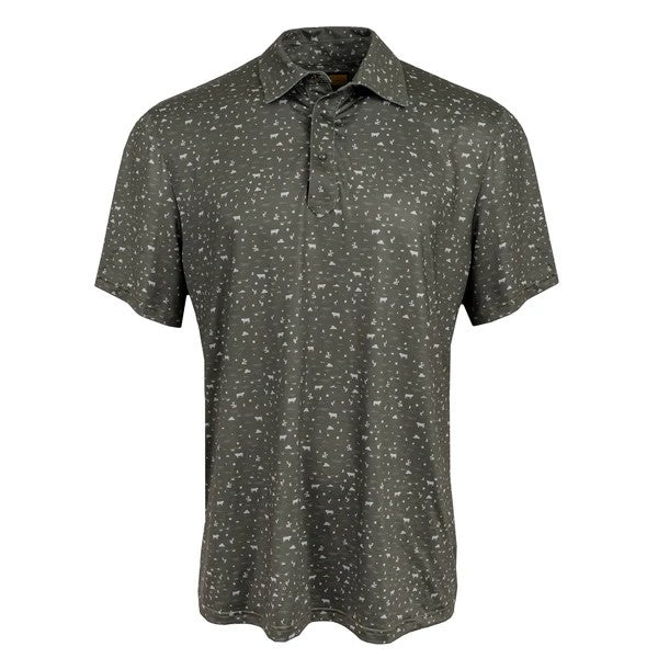 Men's Fairway Shirt Forest Green W/Tan