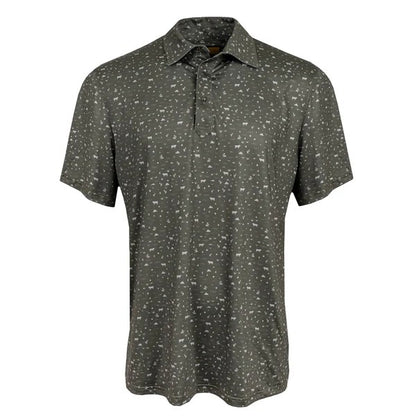 Men's Fairway Shirt Forest Green W/Tan