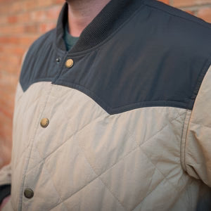 MENS PAGOSA JACKET KHAKI QUILTED JACKET