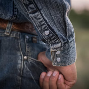 MEN'S DUKE DENIM PEARL SNAP SHIRT