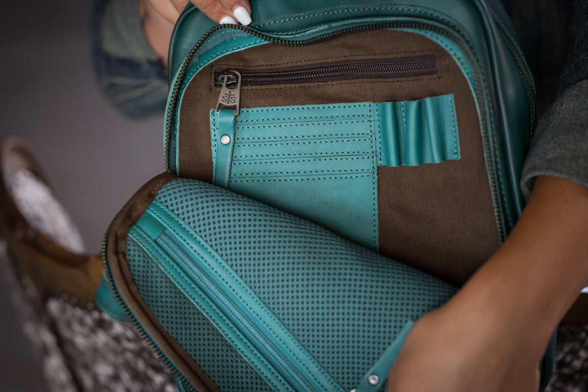 STS Ranchwear Wayfarer Turquoise Backpack