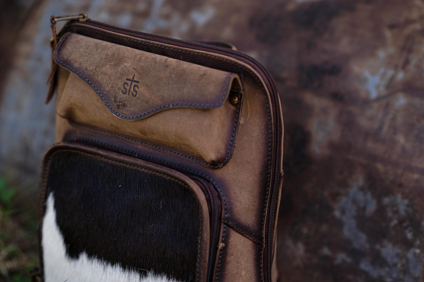 STS Ranchwear Cowhide Sunny Backpack