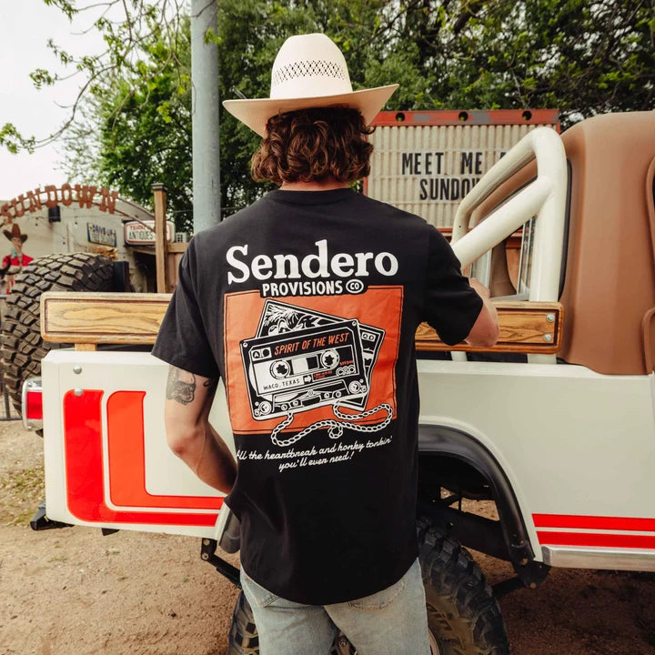 Sendero Provision Company Cassette Tape Black T-Shirt
