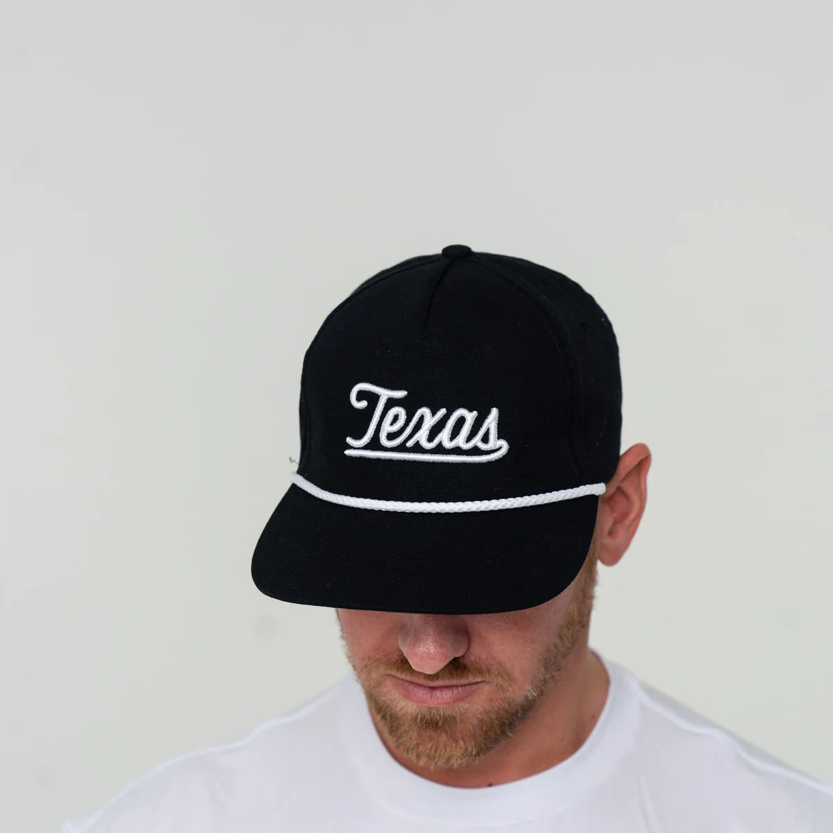 Texas Script Cap- Black